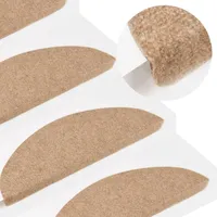 vidaXL Stufenmatte 56 x 17 cm Beige
