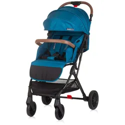 Chipolino Kinderwagen Fantasy klappbar 5-Punkt-Gurt Fußabdeckung Hinterradbremse blau