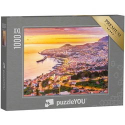 puzzleYOU Puzzle Puzzle 1000 Teile XXL „Panoramablick über Funchal, Madeira, Portugal“, 1000 Puzzleteile, puzzleYOU-Kollektionen Portugal