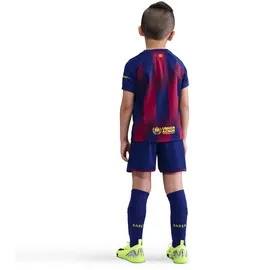 Nike Fc Barcelona Stadium Home Dreiteiliges Nike Replika Fußballtrikot-Set Für Jüngere Kinder, Deep Royal Blue/Noble Red/Midwest Gold, M