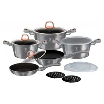 Berlinger Haus Moonlight Topf-Set 3-tlg. Suppentopf + Bratentopf + Stielkasserolle