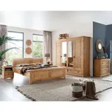 Schlafzimmer Set 5-teilig, Kiefer Massiv Eichefarben Geölt, Steinkjer-69