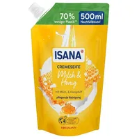 Isana Milch & Honig Flüssigseife Nachfüllpackung 500 ml