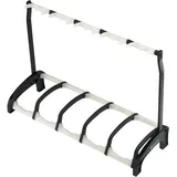 K&M 17515 5-fach Gitarrenständer Guardian 5 Schwarz mit transluzenten Elementen - Für Nitrolackgeeignet