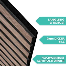 Karat Akustikpaneel Black Walnut 2 St. 60 x 60 cm