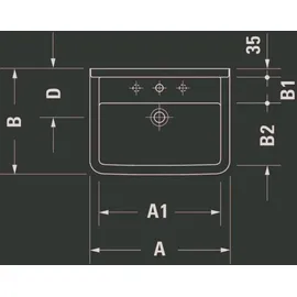 Duravit Starck 3 Waschtisch 60 x 45 cm (0300600000)
