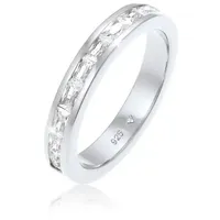 Elli Fingerring Bandring Memory Zirkonia Verlobung 925 Silber, Verlobungsring silberfarben 58