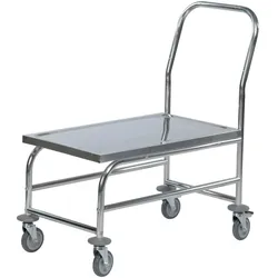 Rollcart Schiebebügelwagen erhöhte Ladefläche \"Baukastensystem\" - Ladefläche LxB: 840x500mm
- Außenmaß LxB: 880x500mm
- Tragkraft: 150kg