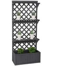 Proregal Hochbeet 177 x 77 x 33 cm Grau