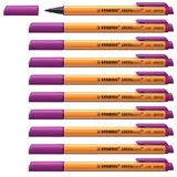 Stabilo - Umweltfreundlicher Filzschreiber - GREENpoint - 10er Pack - lila