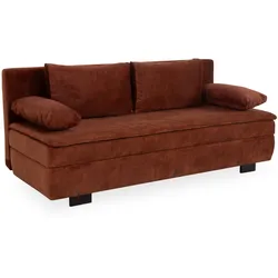 Schlafsofa HARPER KILLIS - braun - BHT 200x88x93 cm