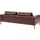 Musterring 2,5-Sitzer MUSTERRING "JustBPM100, 202 cm breit, aus hochwertigem Leder", rot, B:202cm H:88cm T:107cm, 100% Leder, Sofas, wahlweise mit Nierenkissen und mot. Sitzauszug, Metallfuß in schwarz