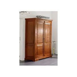MASSIVMOEBEL24.DE Kleiderschrank Akazie 140 x 200 x 65 cm Honig