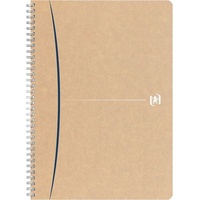 Hamelin OXFORD Notizbuch Touareg A4, liniert, 180 Seiten, recyceltes Papier, Spiralbindung, Einband, Kraftpapier, zufällige Farbauswahl sortiert