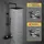 Görbach Duschsystem mit Thermostat Schwarz 20x20 cm