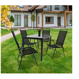 VCM 140S Sitzgruppe Set 5-tlg. schwarz