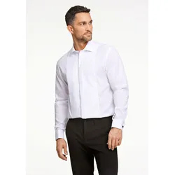 Businesshemd LINDBERGH "Lindbergh Business-Hemd", Herren, Gr. XXL, Normalgrößen, weiß, Oberstoff: 100% Baumwolle, Langarm, Hemden