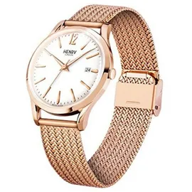 Henry London Unisex-Armbanduhr Richmond Analog Quarz Edelstahl HL39-M-0026