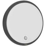 Oktaplex lighting Außenleuchte LED 10,5 W IP65 mit Bewegungsmelder anthrazit 3000K 1010lm