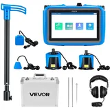 Vevor Rohr-Wasserleckdetektor 1 Hz–10000 Hz 7-Zoll-Touchscreen mit 4 Sensoren