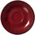Ritzenhoff & Breker Gambia Espressountertasse, 12 cm, Runde Untertasse mit Farbverlaufstruktur, Reaktivglasur, Passend für Espressotasse (90 ml), Steinzeug, Rot