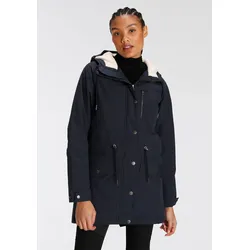 Funktionsparka JACK WOLFSKIN "NEW DUNVILLE", Damen, Gr. L, blau (dunkelblau), Obermaterial: 100% Polyester. Futter: 100% Polyester. Wattierung: 100% Polyester, sportlich, Jacken, Wasserabweisend & Winddicht & Atmungsaktiv