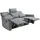 luma-home 3-Sitzer Couch Velours Vintage Grau