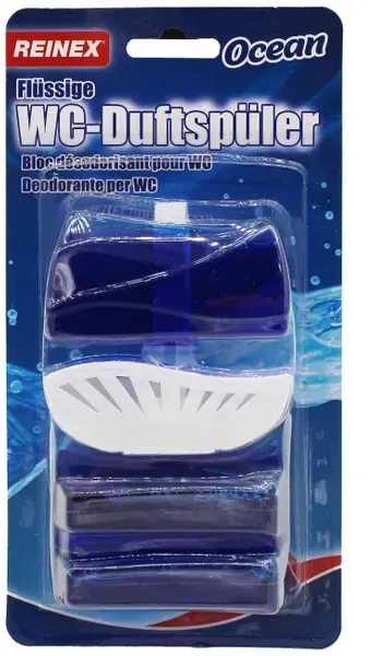 WC-Duftspüler Reinex fresh Gel Meeresfrische 3x55 ml Box für hygienische Sauberkeit und frisch anhaltenden Duft