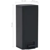 vidaXL Mülleimer 30 l Schwarz