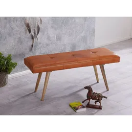 FineBuy Schuhbank 117 x 51 x 117 cm Sitzbank / Braun