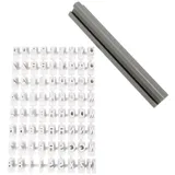 Creativ Company Stempelset Buchstaben Zahlen 73-teilig Kunststoff Weiß 1 St.