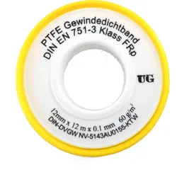 Förch Teflonband 12mm x 12m x 0,1mm