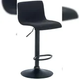 CLP Barhocker Hover Stoff 45 x 75-85 cm Schwarz
