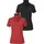FLASHLIGHTS Rollkragenshirt rot/schwarz M