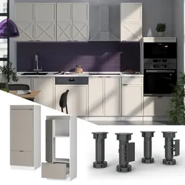 Vicco Mikrowellenschrank Fame-Line 60 x 0 x 0 cm Grau-Beige
