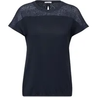 Cecil T-Shirt Gummibund für Damen, Burn-Out | L