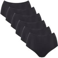SLOGGI GO Daily Cotton Highwaist 6 St. Schwarz L