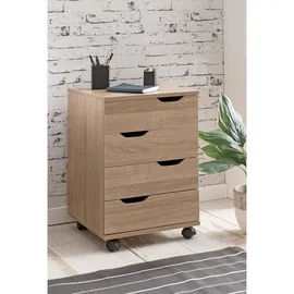 KADIMA DESIGN Rollcontainer 40 x 40 x 60 cm beige