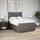 vidaXL Boxspringbett mit Matratze Taupe 140x200 cm Stoff