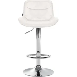 deluke Barhocker RAGAD 49 x 51 x 85 cm Creme/Silber