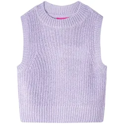 Kinder-Pullunder Gestrickt Helllila 128 – Weich & vielseitig kombinierbar - 128