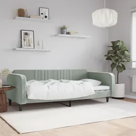vidaXL Tagesbett 100 x 200 cm Hellgrau