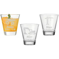Kinderbecher CIAO 215 ml Baustellenfahrzeuge 3er Set