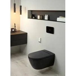 Villeroy & Boch ViClean-I200 Dusch-WC mit WC-Sitz Pure Black CeramicPlus
