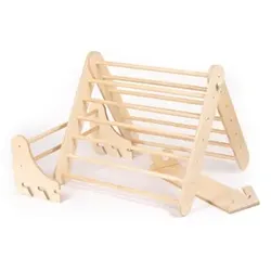 LEG & GO Kletterdreieck – Sprossenwand (schwedisch) 2in1, natur