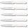 Victorinox Swiss Classic Gemüsemesser Set 10 cm 5-tlg. Weiß Wellenschliff