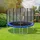 Tectake Garfunky 366 cm inkl. Sicherheitsnetz und Leiter schwarz/blau
