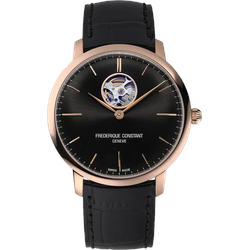 Frederique Constant Classics Slimline Heart Beat Automatic FC-312B4S4 - Sonnen guilloche,schwarz - 40mm