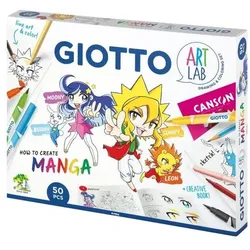 GIOTTO Mal- und Zeichenset ART LAB Manga 50 Teile