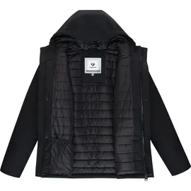 Ragwear Funktionsjacke "Shellis YOUMODO", Herren, Gr. M (50), schwarz, Softshell, Obermaterial: 96% Polyester, 4% Elasthan. Innenfutter: 100% Polyester.